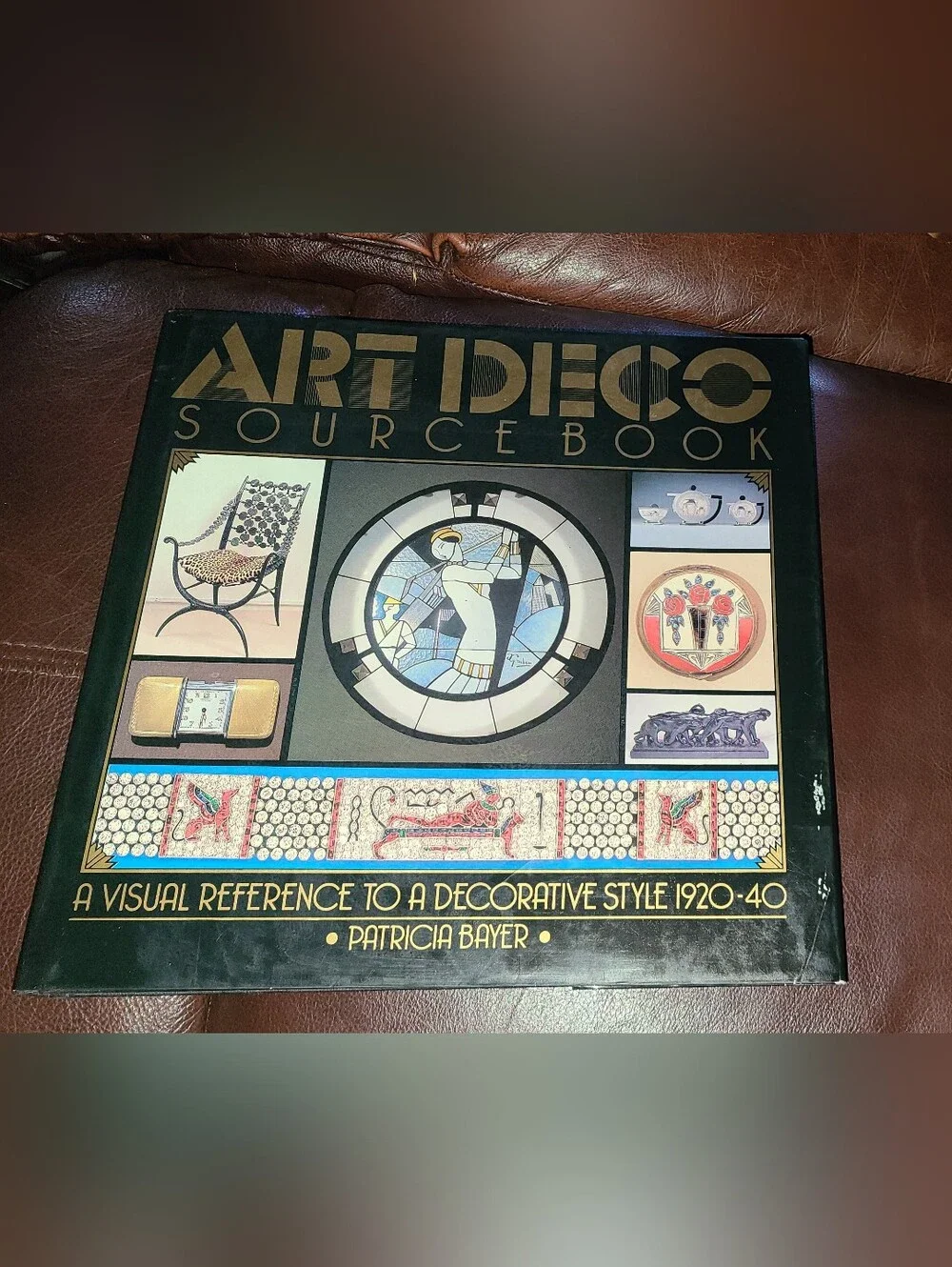 Art Deco Source Book Patricia Bayer 1988 Hardcover First Edition Dust Jacket VG